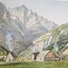 Bergwerk Schmelzra um 1824, Aquarell von Heinrich Keller