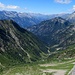 Verso NO: La Val Gamba che in basso diventa Val Montogn