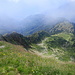 Blick vom Corno di Gesero auf die Alpe di Cadinello