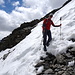 der Abstieg wurde durch den Schnee nicht unbedingt einfacher