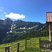 die eindrückliche Rinne zwischen dem P. dell'Alpe Gelato und dem P. Mattignale von der A. Stufa