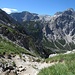 Da lobe ich mir doch den vergleichsweise bequemen Steig hinunter ins Wimbachgries .....