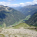... von hier sieht man das Kaunertal bis ganz hinunter