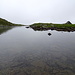der See und das Meer von Weiß darüber