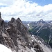 Rückblick beim Ausweichmanöver auf der Westseite des großen Turms.