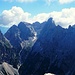 Ein schönes Paar: Links mein Lieblingsberg der Špik, rechts der zweithöchste Berg des Nationalparks, die Škrlatica.