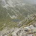 Auch in Richtung Pass di Passit behindert ein Felsband den Abstieg 
