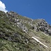 Wieder eher moderates Gelände am Gipfelaufbau Griesgundkopf, die Flanke unterm Gipfel ist am anspruchsvollsten.