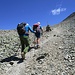 salendo verso il Piz Mezdi 