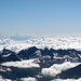 Wolkenmeer vom Alphubel aus gesehen