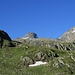 Beim 1. Wegweiser sieht man das Chüealphorn schon sehr schön