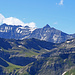 Blick hinüber zum Tristelhorn und dem Ringelspitz, (in dern Wolken)