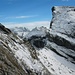 Hüenderbergli (2630m) und Rotsandnollen (2700m) fotografiert beim Aufstieg aufs Hanghorn.<br /><br />Rechts unten sieht man unsere Aufstiegsspur  ;-)