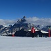 Symboldbild "Schweiz" - Matterhorn und Skifahren