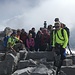 11 Einsiedler SACler auf Wildhorn NE-Gipfel