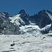 In der Bildmitte der Torrone Orientale (3333m), rechts Torrone Centrale (3290m)