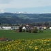 Blick auf Sumiswald - mit Gantrischkette im Hintergrund