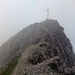 Gipfel der Kreuzspitze im Nebel