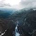 Gletscherzunge Langtauferer Ferner mit Drohne aufgenommen
