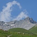 Rückblick zum Glaserhorn mit einer speziellen Wolke.