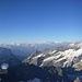 Erster Blick in die Walliser Alpen