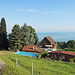 in der Zahnradbahn mit schönstem Blick über den Bodensee