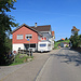 am Dorfrand von Oberegg in Richtung Kaien, hier wechsle ich von der Strasse in einen Wanderweg, nach links.
