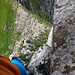Schmaler Grat in der ersten Stufe zum Chrummenstein.