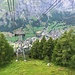 Tiefblick aus der LSB auf Leukerbad
