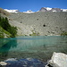 Lago Blu con Breithorn Est, Gemello, Roccia Nera, Polluce, Castore.