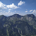 (v. r. n. l.) Gaishorn, Rauhorn und Kugelhorn, fotografiert von der Roten Spitze aus
