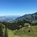 Blick über die Alp Grosses Fontaines Richtung Bulle