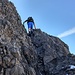 Hannes in der brüchigen Flanke