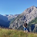 Hannes vor prächtiger Kulisse