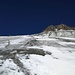 Rückblick auf den unteren, aperen Teil des unteren Gletschers
