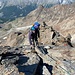 Nevermind sulla placca, il punto più difficile della via. 