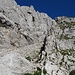 Beginn des Klettersteiges der durch das G´hackte führt.