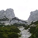 Abstieg zur Austriahütte
Rückblick auf Türlwand und Gamsfeldspitz