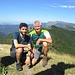 Damiano e io sulla panoramica cima del Colmegnone (m 1383).
