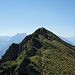 Blick zurück zum Plättlispitz aus der Querung zur Federispitz.