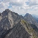 Der Gratverlauf zur Gabelspitze.