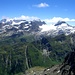 Blick Richtung Bernina, Chapütschin und Tremoggia