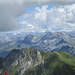 Richtung Osten zur Silvretta hin geben sie sogar die meisten Gipfel frei