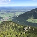 Blick über den Mineckergrat nach Eschenlohe