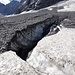 Einblick in den Gletscher ...
