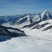 wunderbarer Blick über den Aletschgletscher Richtung Wallis