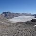 Glacier de la Plaine Morte und die Aussichtskanzel der Pointe de Vatseret.