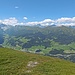 Blick über das Wipptal in die Stubaier Alpen.
