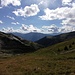 Blick vom Col de la Grande Combe zum ehemaligen Schieferabbau.