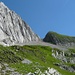 Rässeggsattel vom Fleckli aus gesehen - links die Altmann Südwand